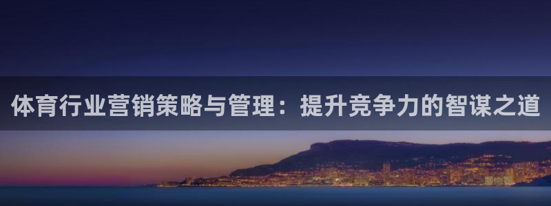 必一体育能提现大金额吗：体育行业营销策略与管理：提升竞争力的